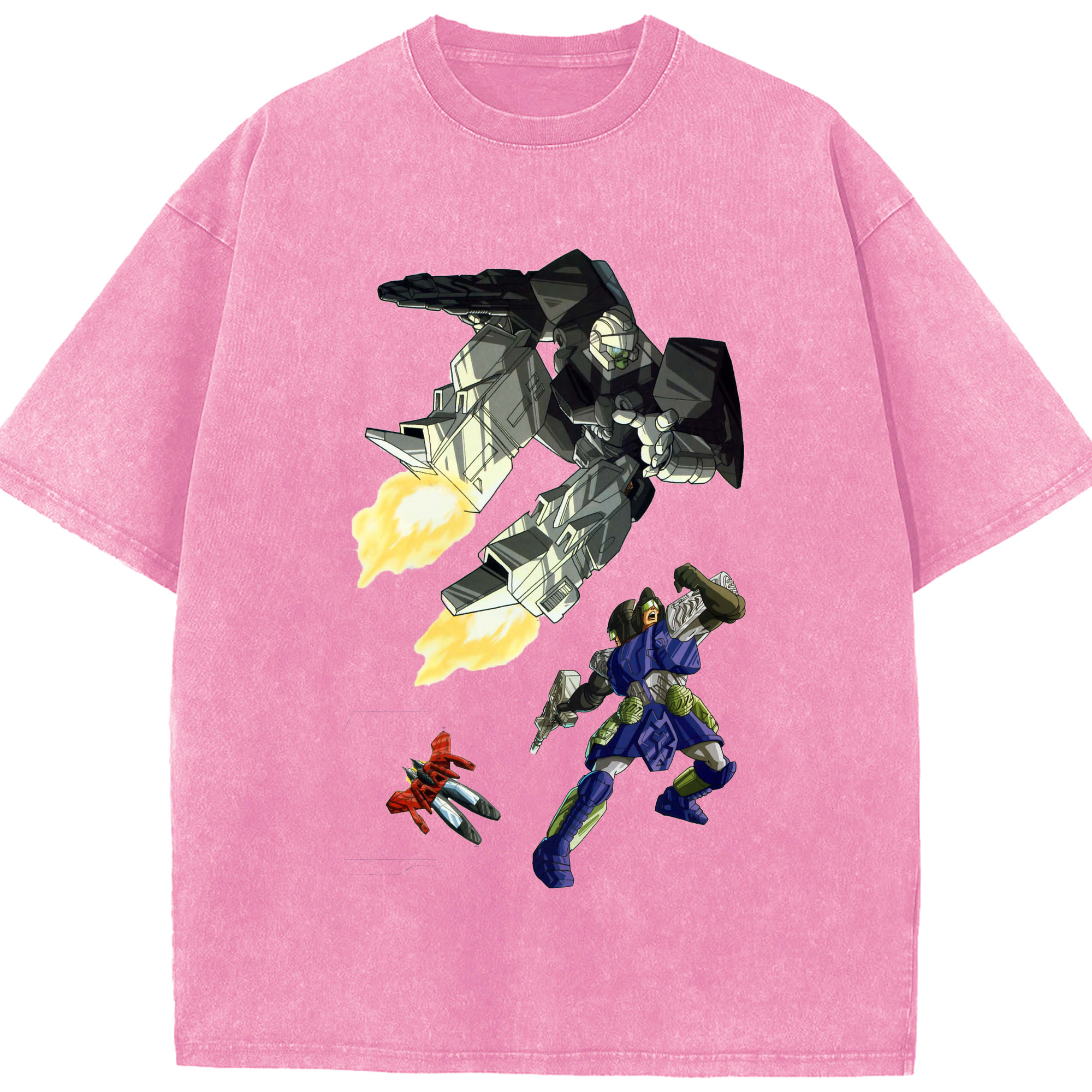 （画像用）  綿100% ヴィンテージ風 半袖Tシャツ（フロントプリント）
